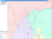 Bowling Green  Wall Map Color Cast Style